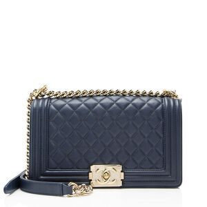 Chanel Lambskin Old Medium Boy Bag